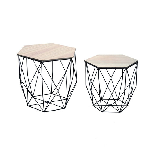 Coppia Tavolini Hexagon